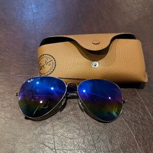 New Polarized Ray Bans Aviators + Case